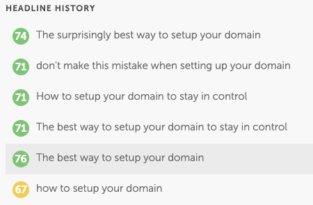 Headline History Domain Blog