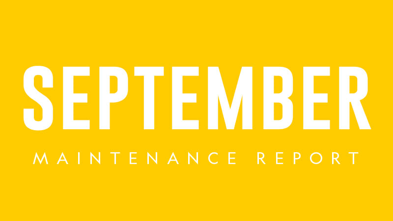 PWC MAINTENANCE sEPTEMBER