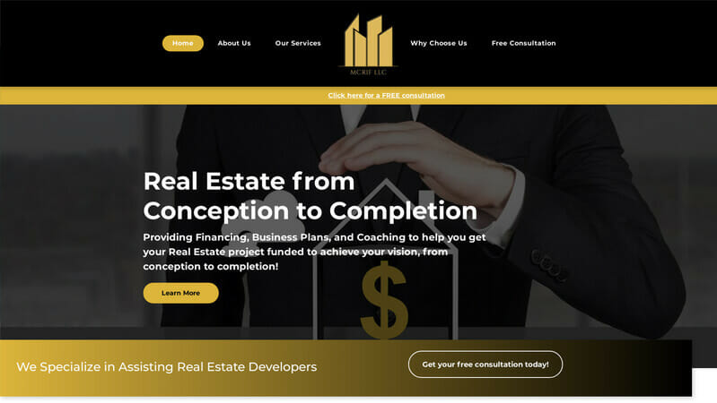 MCRIF website portfolio image MCRIF website portfolio image