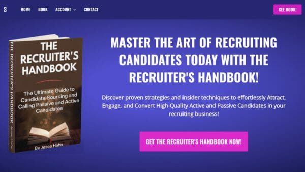 Membership Site for a Digital Asset - showing a digital book with buttons to purchase