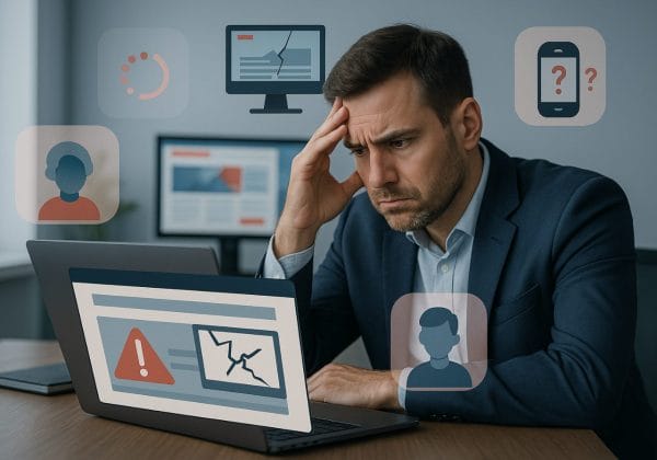 A frustrated business owner